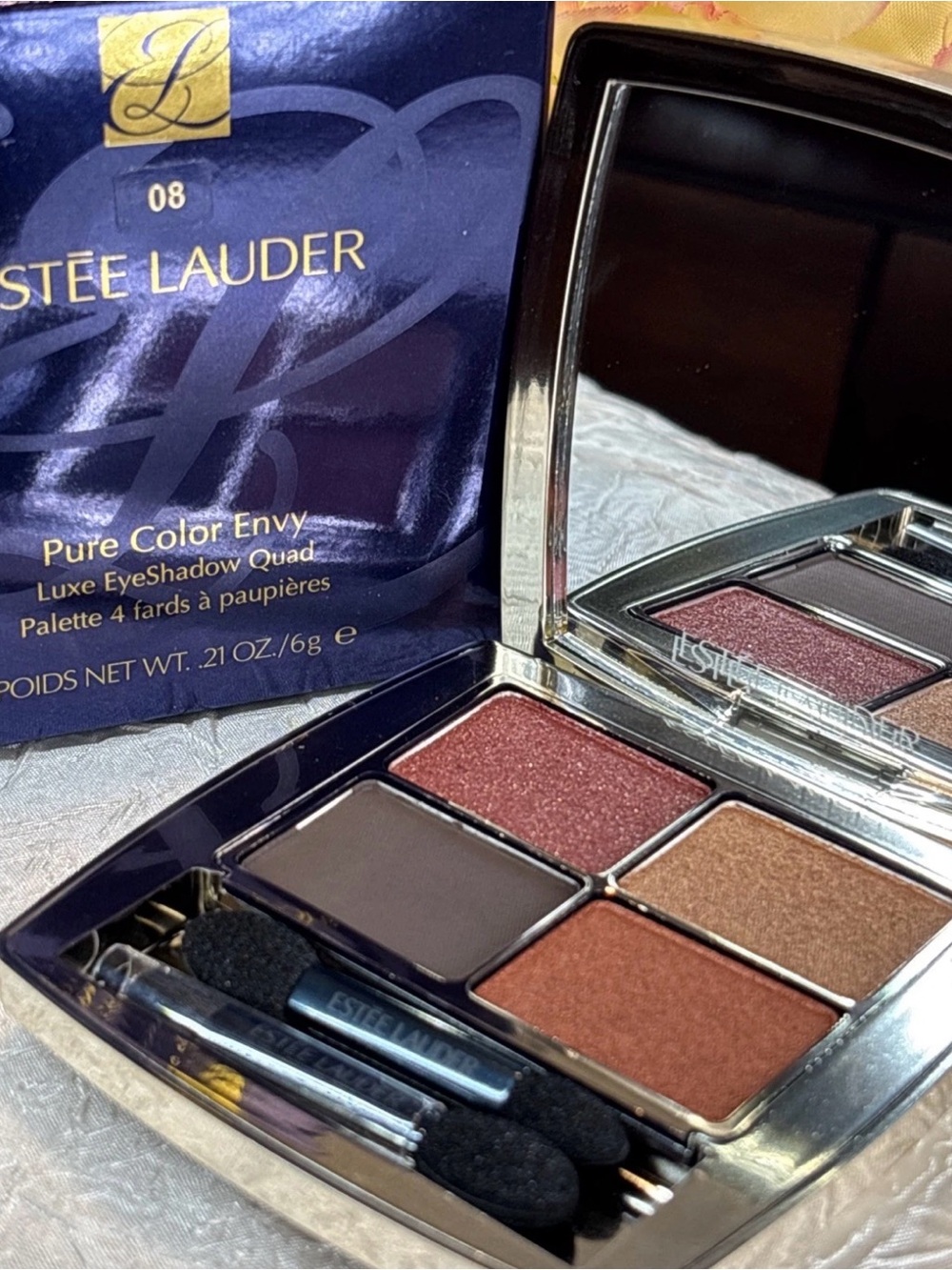 Estee Lauder Pure Color Envy Luxe Eyeshadow Quad - 08 Wild Earth - FS NIB